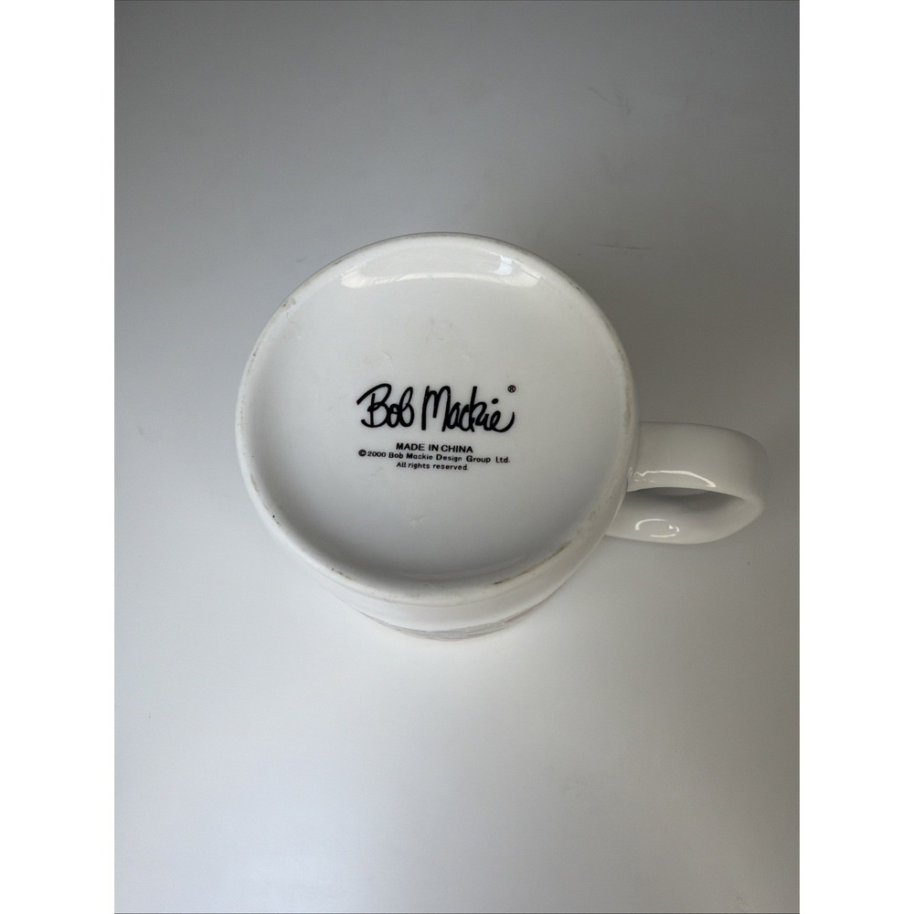 Bob Mackie Design Group Coffee‎ Mug Fruit and Ribbon 2000 Art Deco Cottagecore - Picture 6 of 7